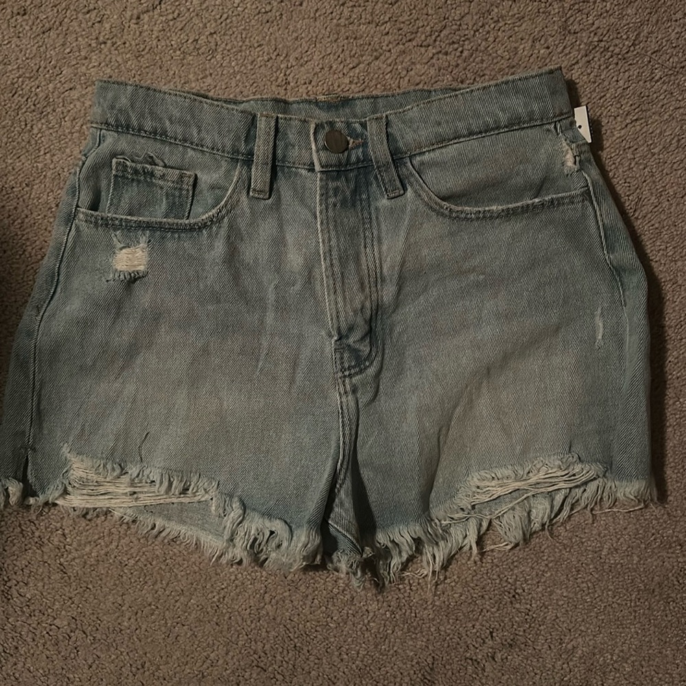 Denim cut off shorts